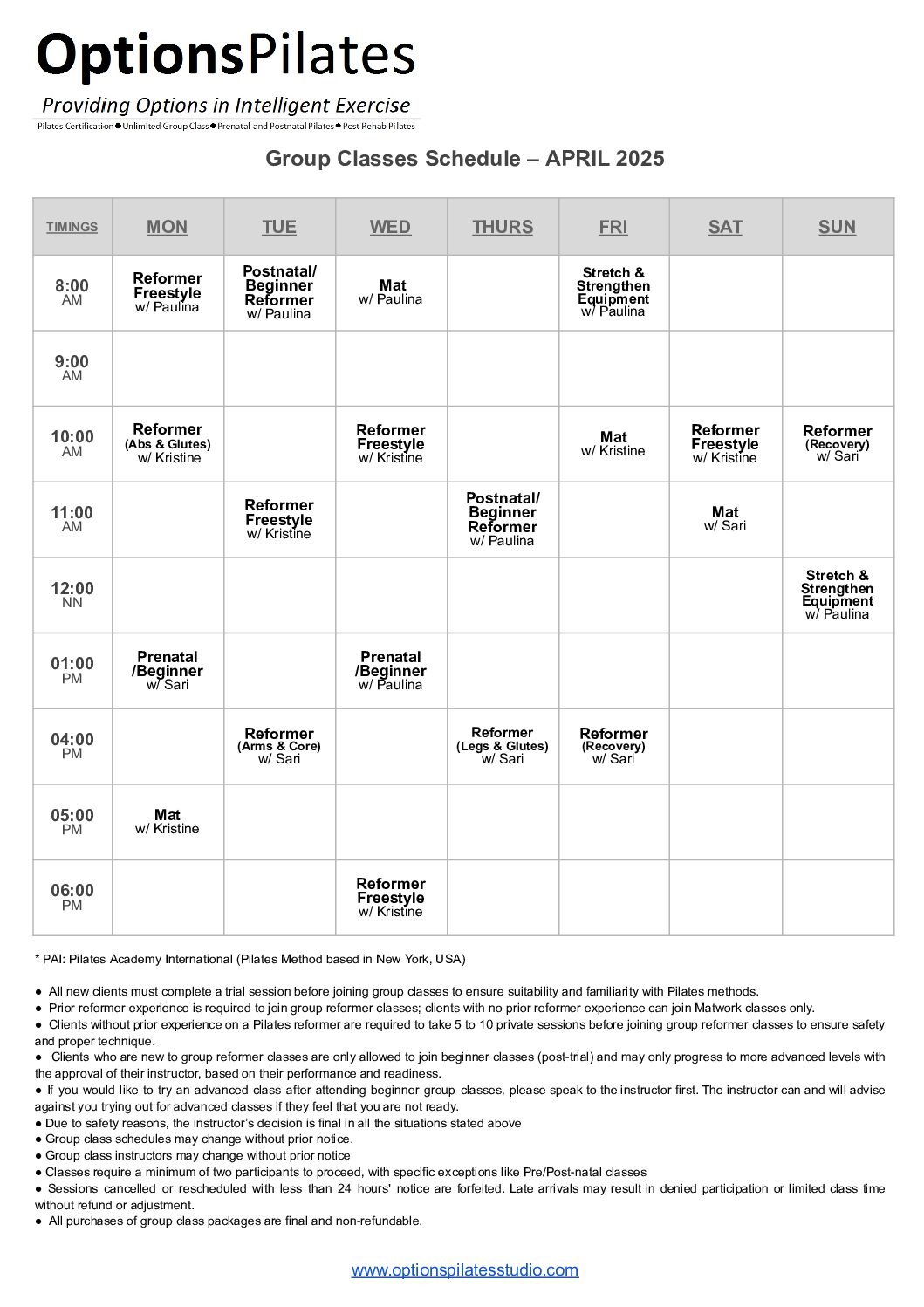 Group Class Schedule - APRIL 2025 (1)