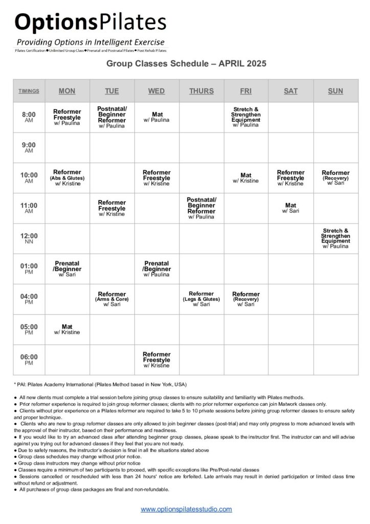 Group Class Schedule - APRIL 2025 (1)